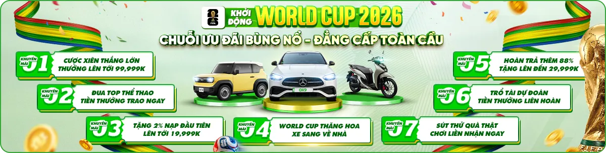sự kiện OK9 vip khuyến mãi fifa world cup 2026